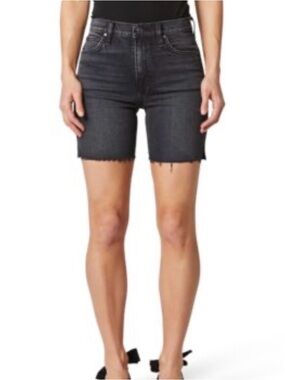 NWTs Hana Hudson Jeans Black Washed Denim Shorts